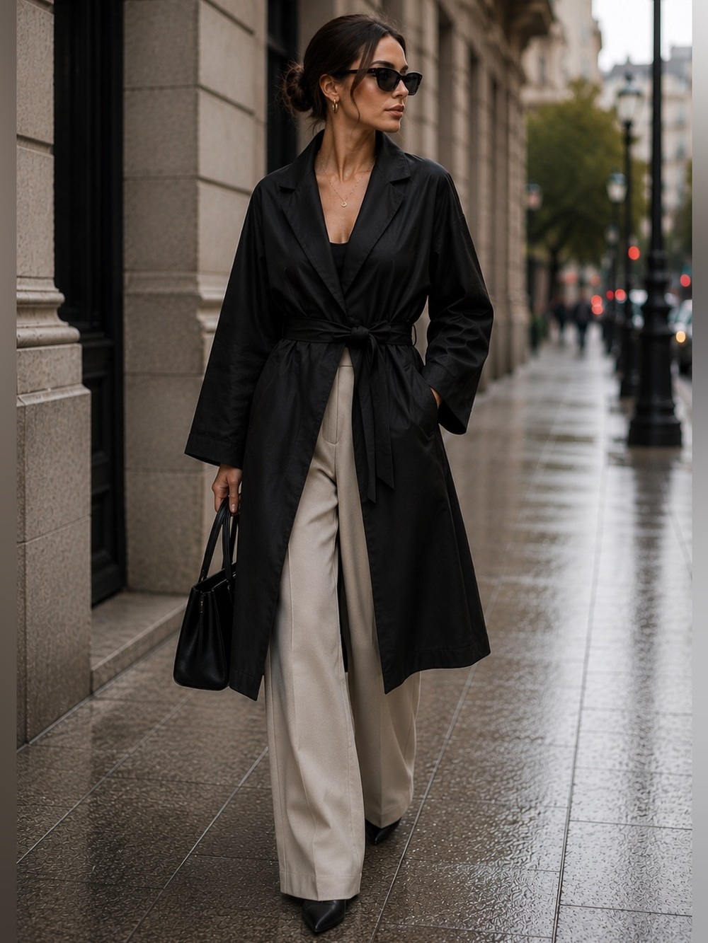VERTIGO PARIS Avant Garde Origami Dresscoat Overcoat trench coat sz M